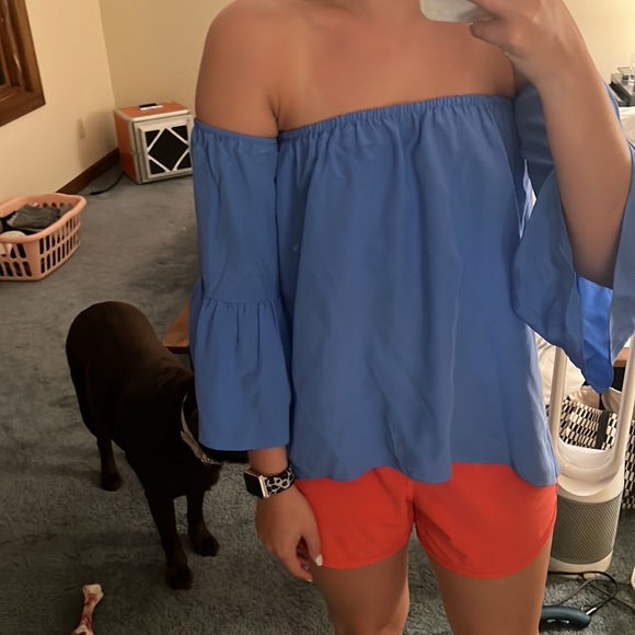 Lilly Pulitzer Sanilla Silk Off The Shoulder Top - Picture 5 of 5